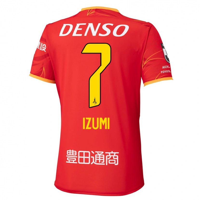 Danxen Herren Ryuji Izumi #7 Rot Gelb Heimtrikot Trikot 2025/26 T-Shirt