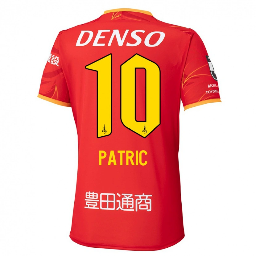 Danxen Herren Patric #10 Rot Gelb Heimtrikot Trikot 2025/26 T-Shirt