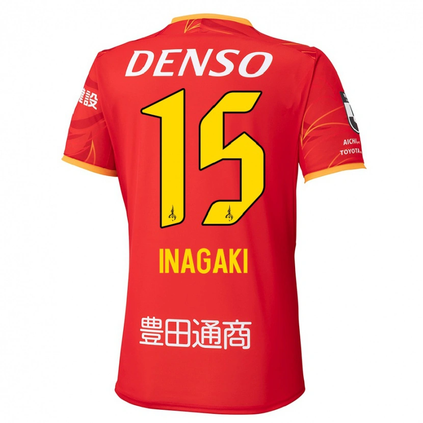 Danxen Herren Sho Inagaki #15 Rot Gelb Heimtrikot Trikot 2025/26 T-Shirt