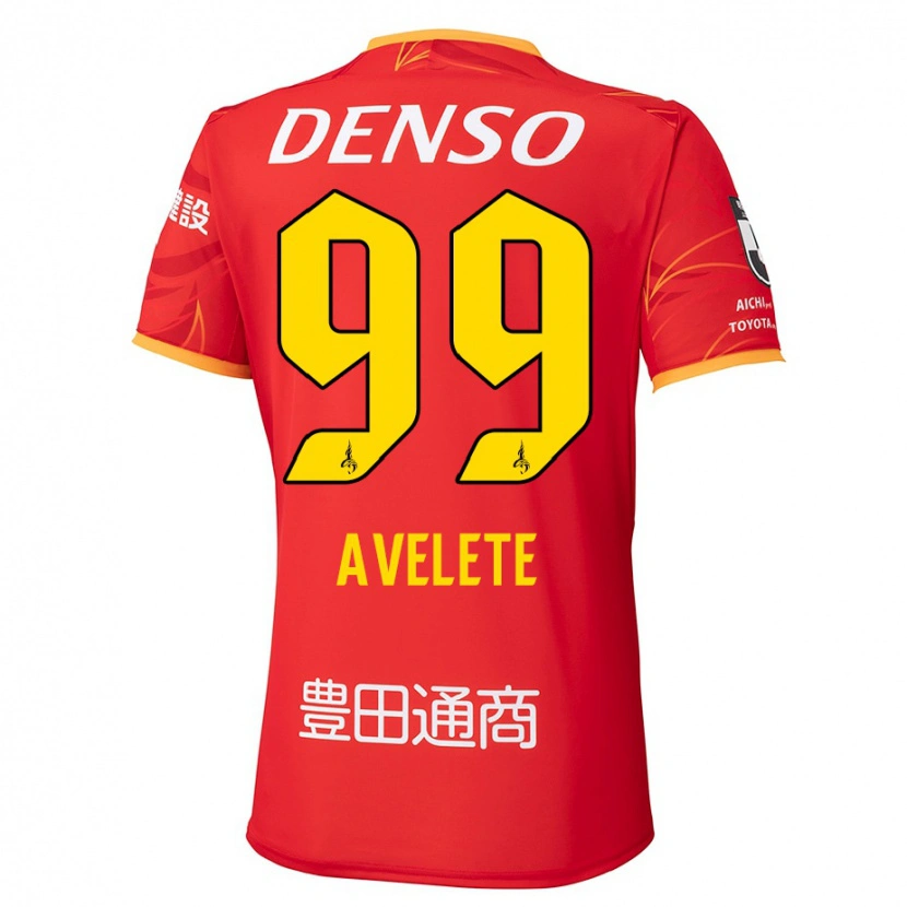 Danxen Herren Yves Avelete #99 Rot Gelb Heimtrikot Trikot 2025/26 T-Shirt