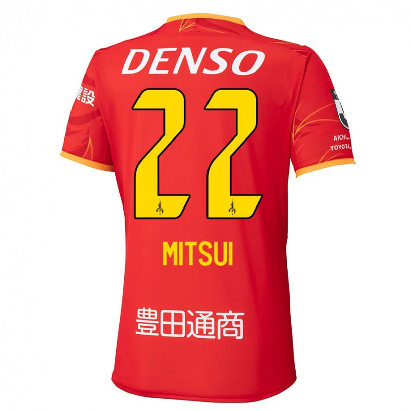 Danxen Herren Daiki Mitsui #22 Rot Gelb Heimtrikot Trikot 2025/26 T-Shirt