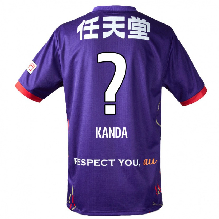 Danxen Herren Kotaro Kanda #0 Lila Weiß Schwarz Heimtrikot Trikot 2025/26 T-Shirt