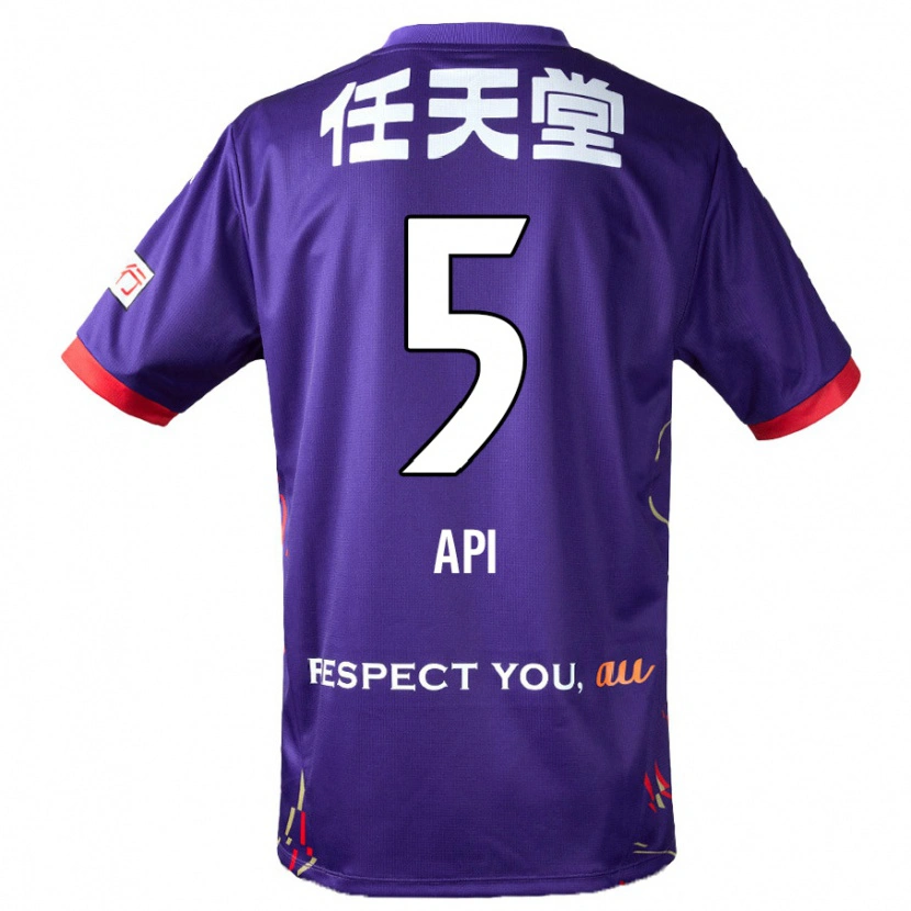 Danxen Herren Hisashi Appiah Tawiah #5 Lila Weiß Schwarz Heimtrikot Trikot 2025/26 T-Shirt
