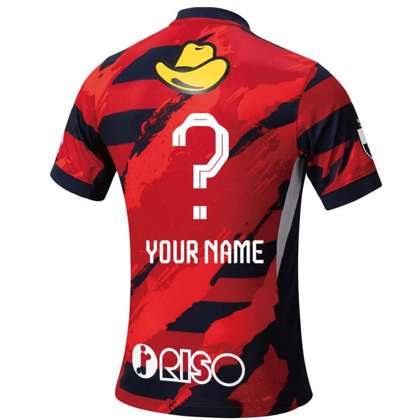 Danxen Herren Ihren Namen #0 Rot Schwarz Heimtrikot Trikot 2025/26 T-Shirt