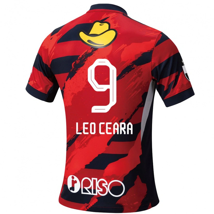 Danxen Herren Léo Ceará #9 Rot Schwarz Heimtrikot Trikot 2025/26 T-Shirt