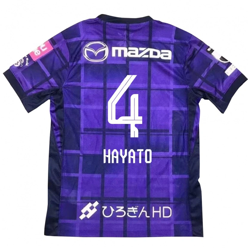 Danxen Herren Hayato Araki #4 Lila Orange Heimtrikot Trikot 2025/26 T-Shirt
