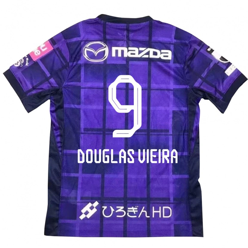 Danxen Herren Douglas Vieira #9 Lila Orange Heimtrikot Trikot 2025/26 T-Shirt