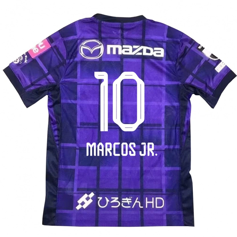 Danxen Herren Marcos Júnior #10 Lila Orange Heimtrikot Trikot 2025/26 T-Shirt