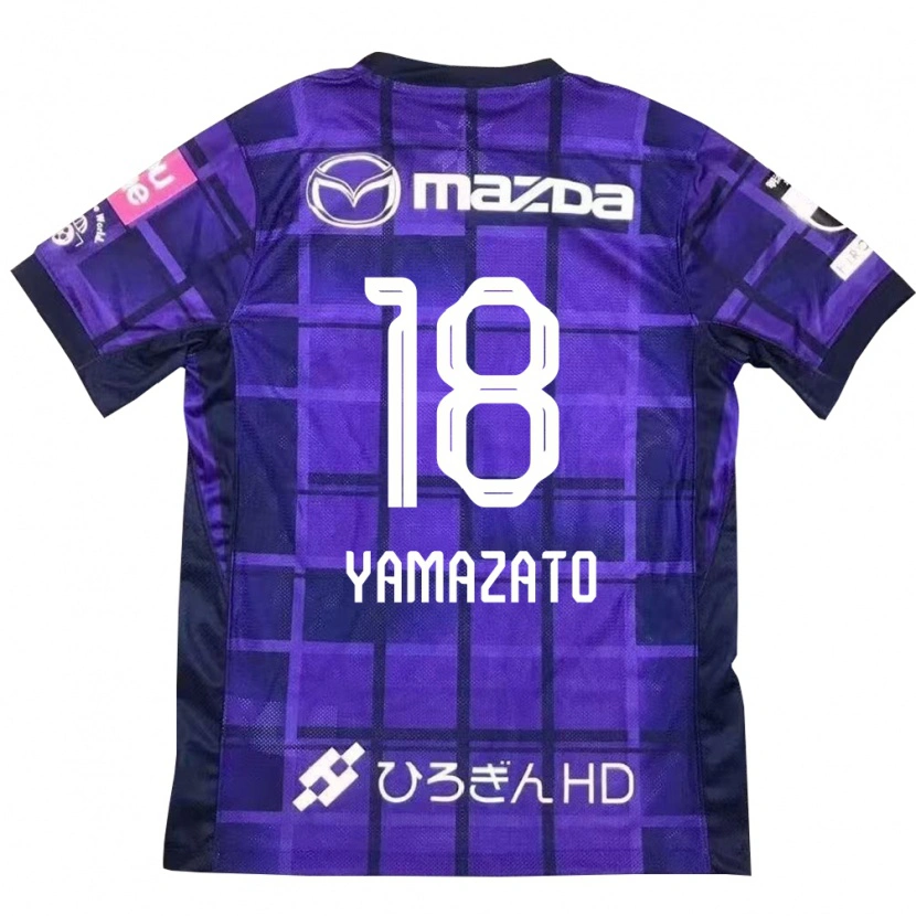 Danxen Herren Kenshin Yamazato #18 Lila Orange Heimtrikot Trikot 2025/26 T-Shirt