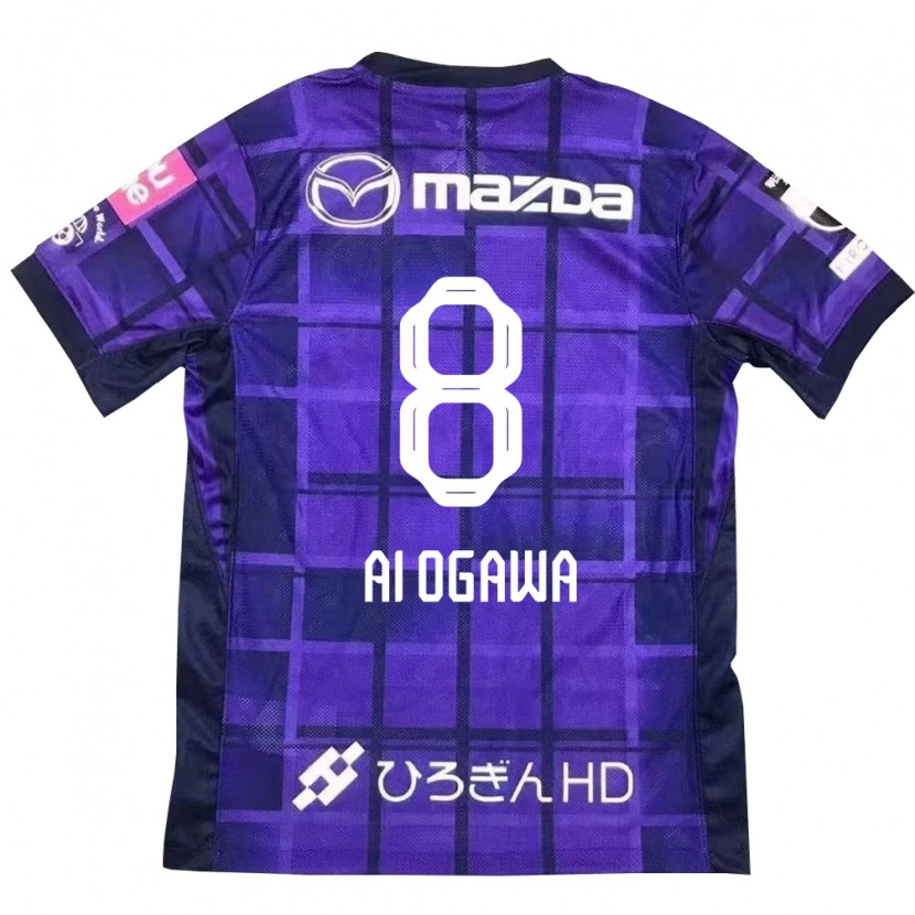 Danxen Herren Ai Ogawa #8 Lila Orange Heimtrikot Trikot 2025/26 T-Shirt