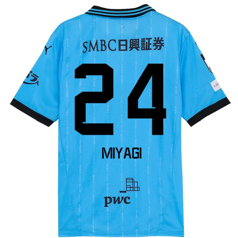 Danxen Herren Ten Miyagi #24 Himmelblau Schwarz Heimtrikot Trikot 2025/26 T-Shirt