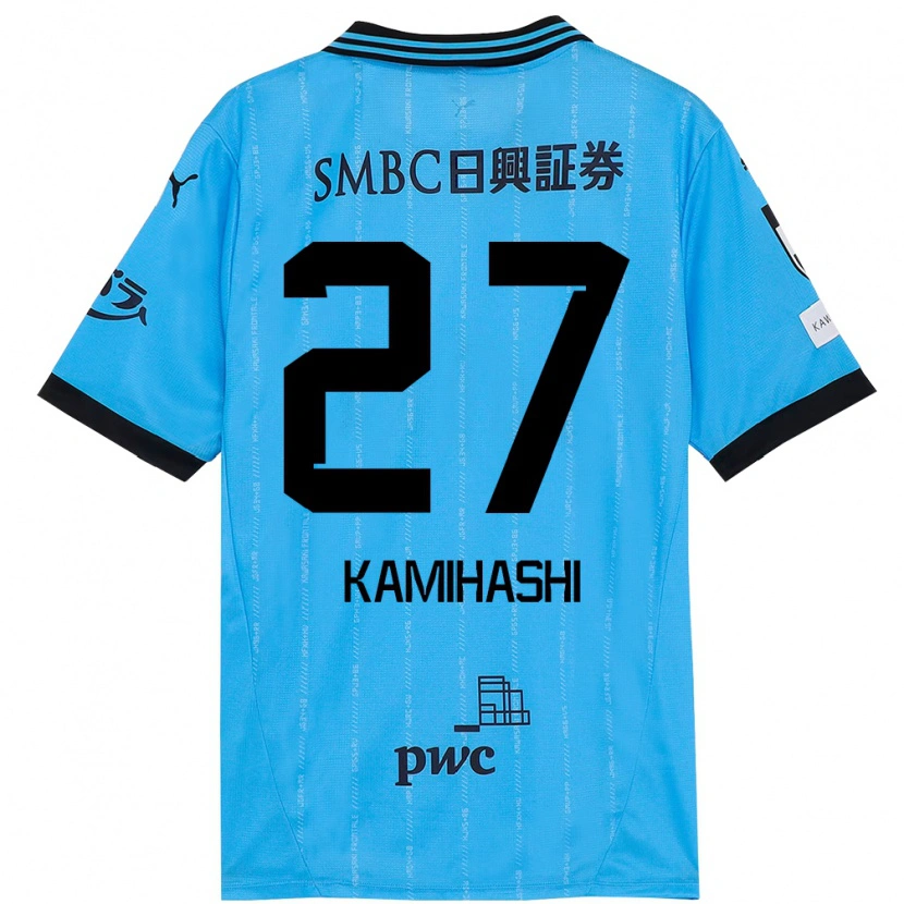 Danxen Herren Ryota Kamihashi #27 Himmelblau Schwarz Heimtrikot Trikot 2025/26 T-Shirt