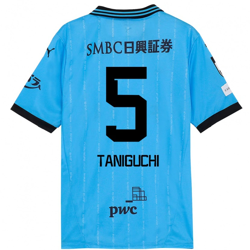Danxen Herren Shogo Taniguchi #5 Himmelblau Schwarz Heimtrikot Trikot 2025/26 T-Shirt