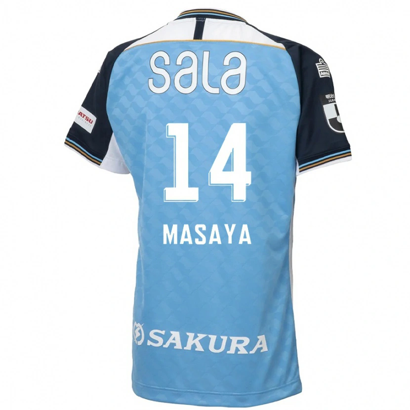 Danxen Herren Masaya Matsumoto #14 Himmelblau Schwarz Heimtrikot Trikot 2025/26 T-Shirt