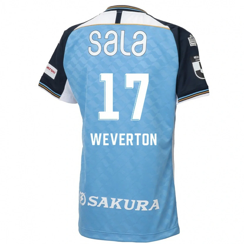 Danxen Herren Weverton #17 Himmelblau Schwarz Heimtrikot Trikot 2025/26 T-Shirt