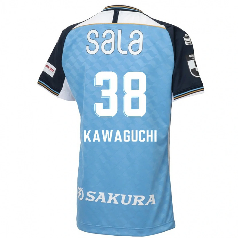 Danxen Herren Naoki Kawaguchi #38 Himmelblau Schwarz Heimtrikot Trikot 2025/26 T-Shirt