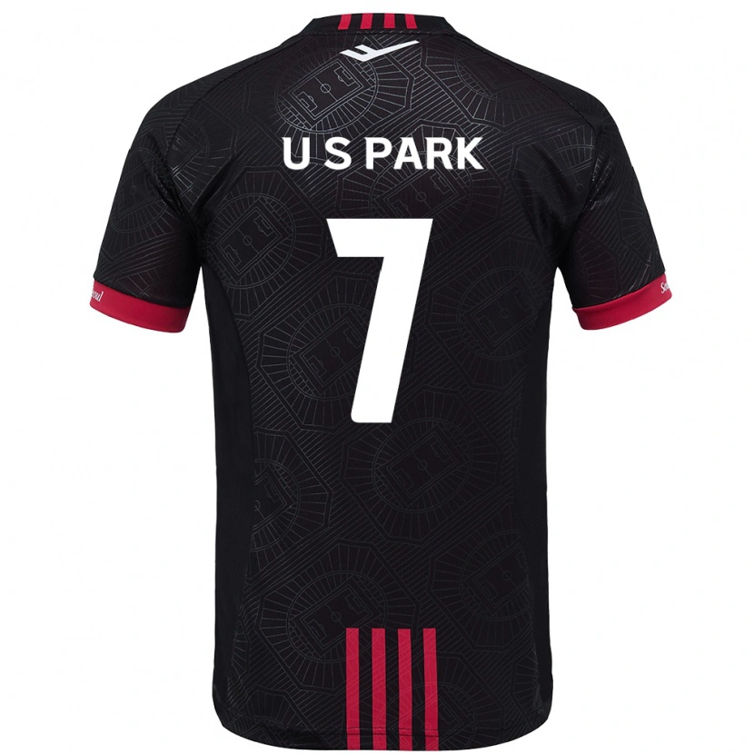 Danxen Herren Sun-Uk Park #7 Schwarz Rot Heimtrikot Trikot 2025/26 T-Shirt
