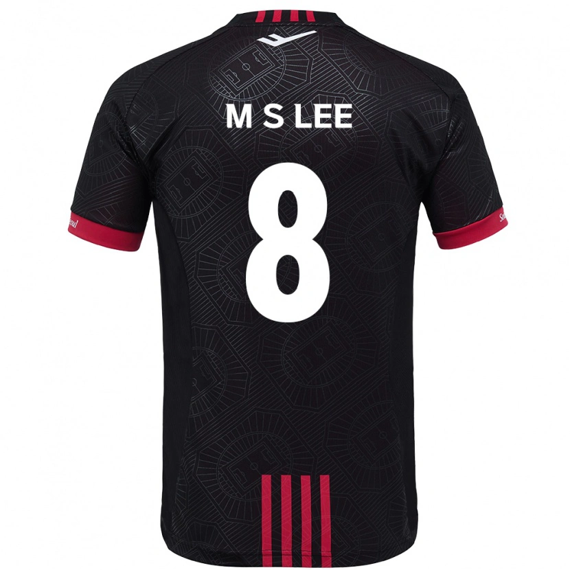 Danxen Herren Seung-Mo Lee #8 Schwarz Rot Heimtrikot Trikot 2025/26 T-Shirt