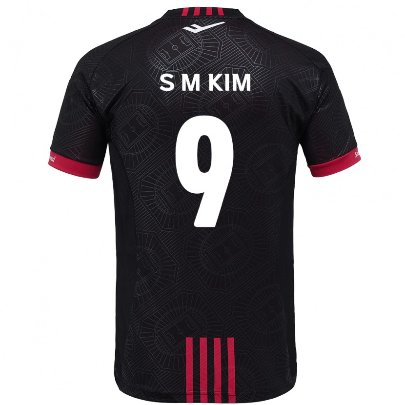 Danxen Herren Min-Sung Kim #9 Schwarz Rot Heimtrikot Trikot 2025/26 T-Shirt