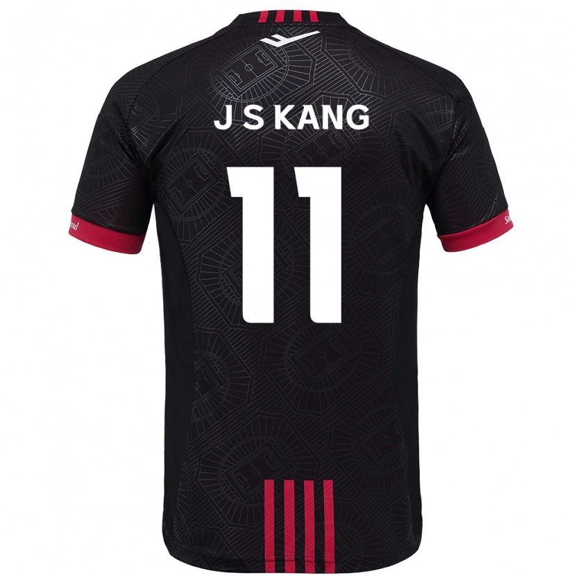 Danxen Herren Seong-Jin Kang #11 Schwarz Rot Heimtrikot Trikot 2025/26 T-Shirt