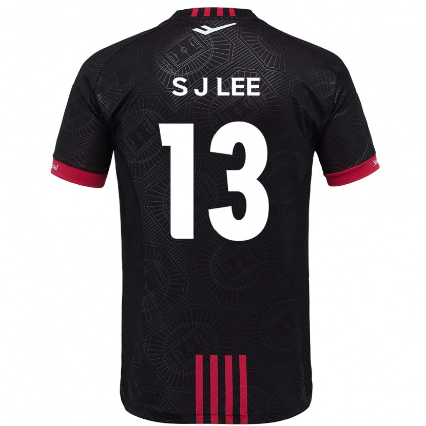 Danxen Herren Seo-Jun Lee #13 Schwarz Rot Heimtrikot Trikot 2025/26 T-Shirt