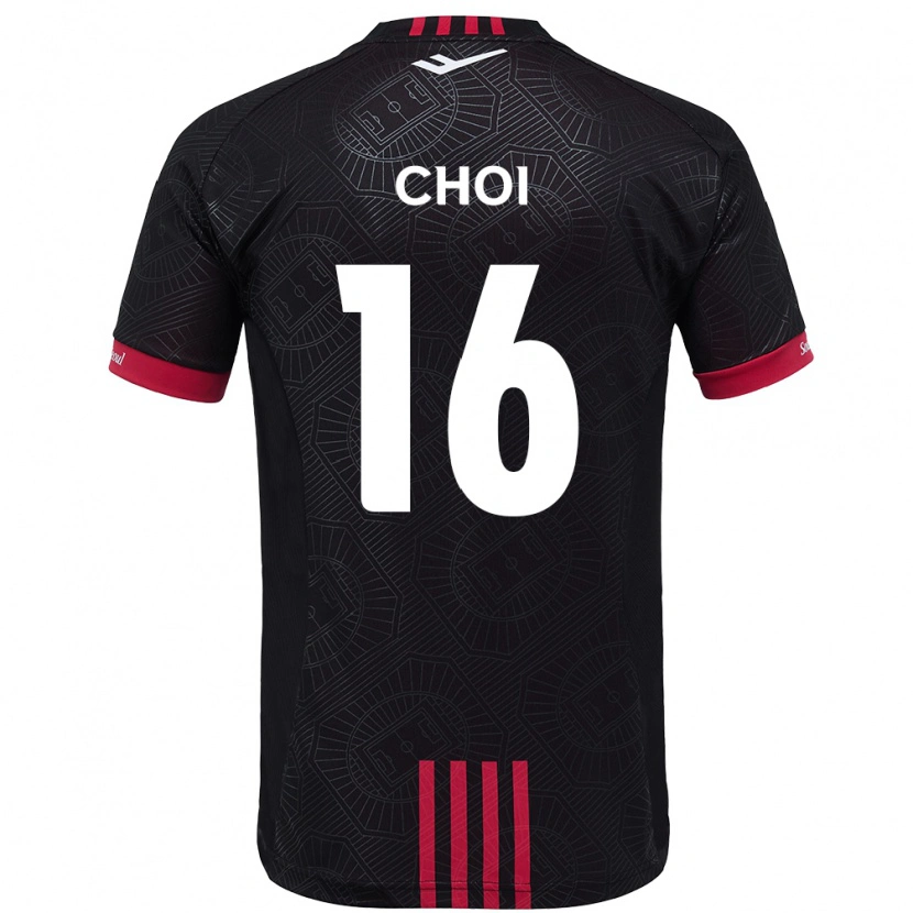 Danxen Herren Jun Choi #16 Schwarz Rot Heimtrikot Trikot 2025/26 T-Shirt