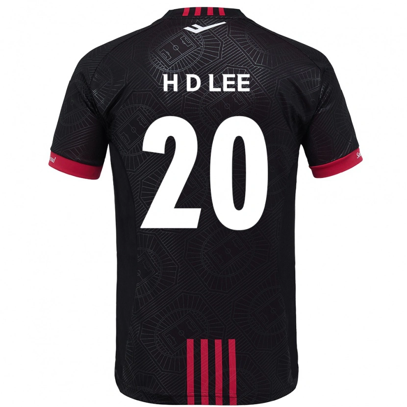 Danxen Herren Han-Do Lee #20 Schwarz Rot Heimtrikot Trikot 2025/26 T-Shirt
