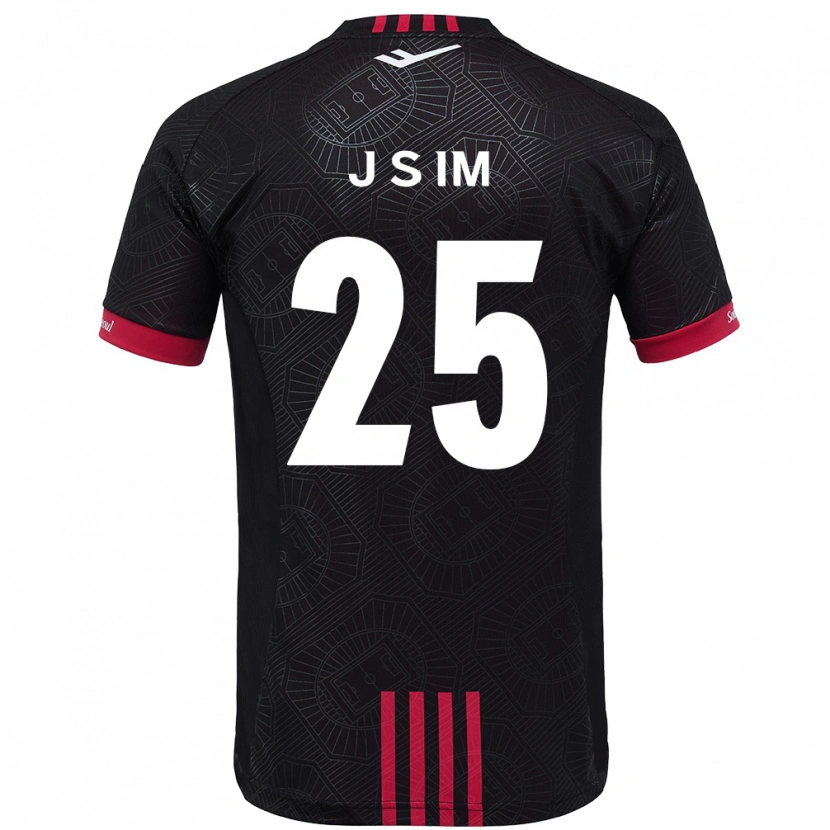 Danxen Herren Joon-Seob Im #25 Schwarz Rot Heimtrikot Trikot 2025/26 T-Shirt