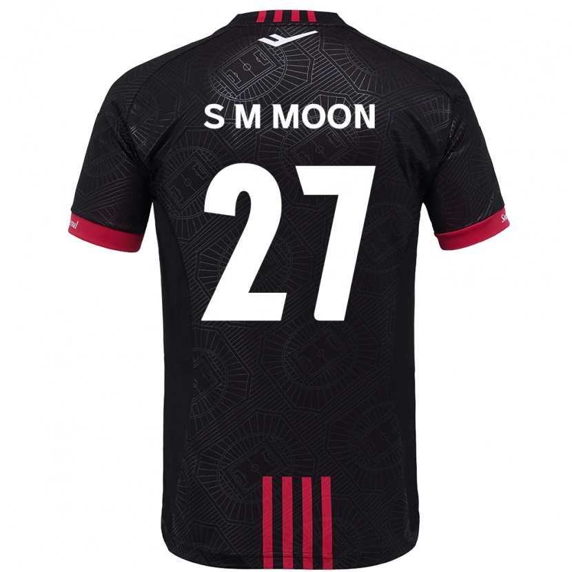 Danxen Herren Seon-Min Moon #27 Schwarz Rot Heimtrikot Trikot 2025/26 T-Shirt