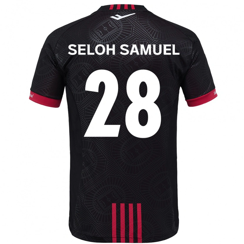 Danxen Herren Gbato Seloh Samuel #28 Schwarz Rot Heimtrikot Trikot 2025/26 T-Shirt