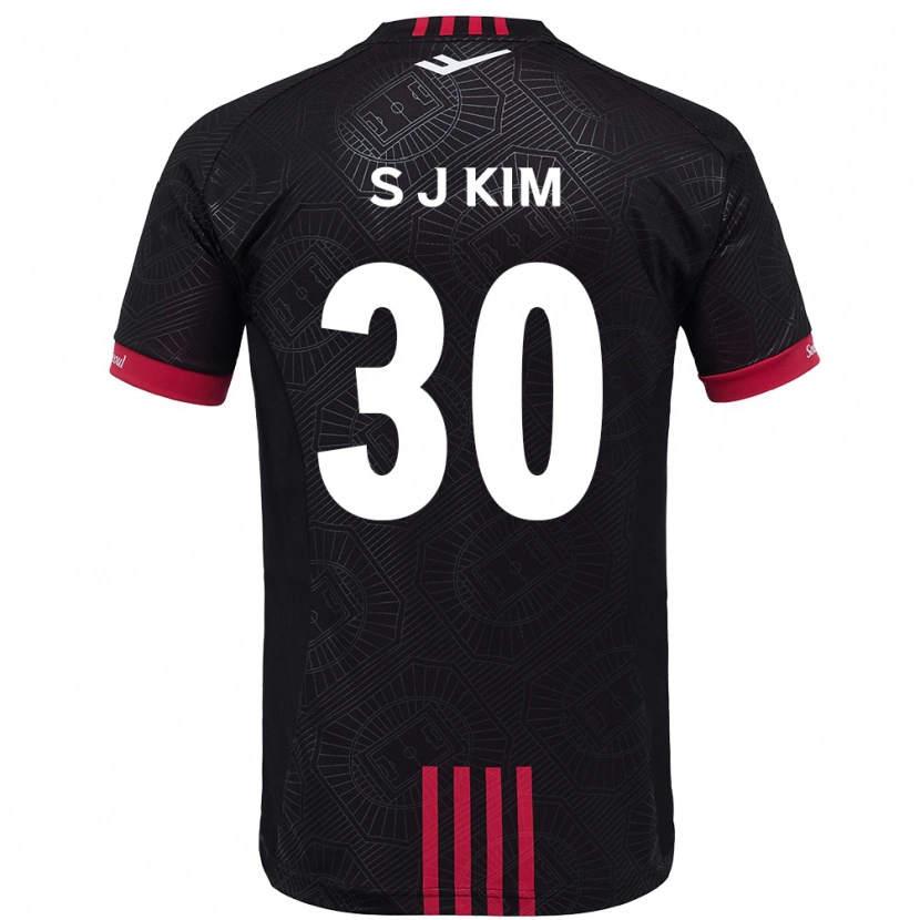 Danxen Herren Ju-Sung Kim #30 Schwarz Rot Heimtrikot Trikot 2025/26 T-Shirt