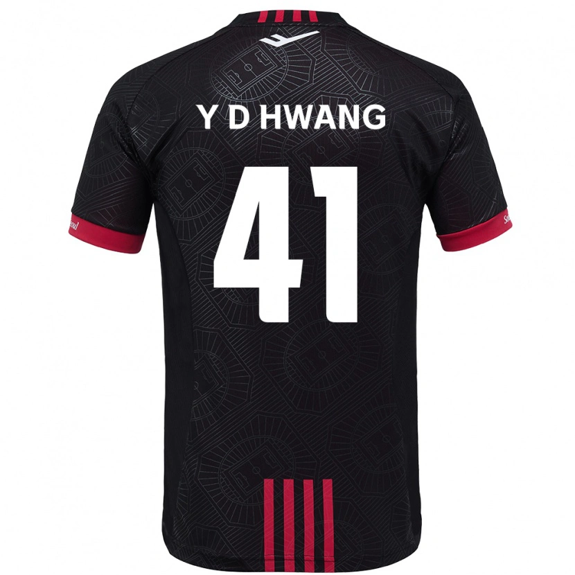 Danxen Herren Do-Yoon Hwang #41 Schwarz Rot Heimtrikot Trikot 2025/26 T-Shirt