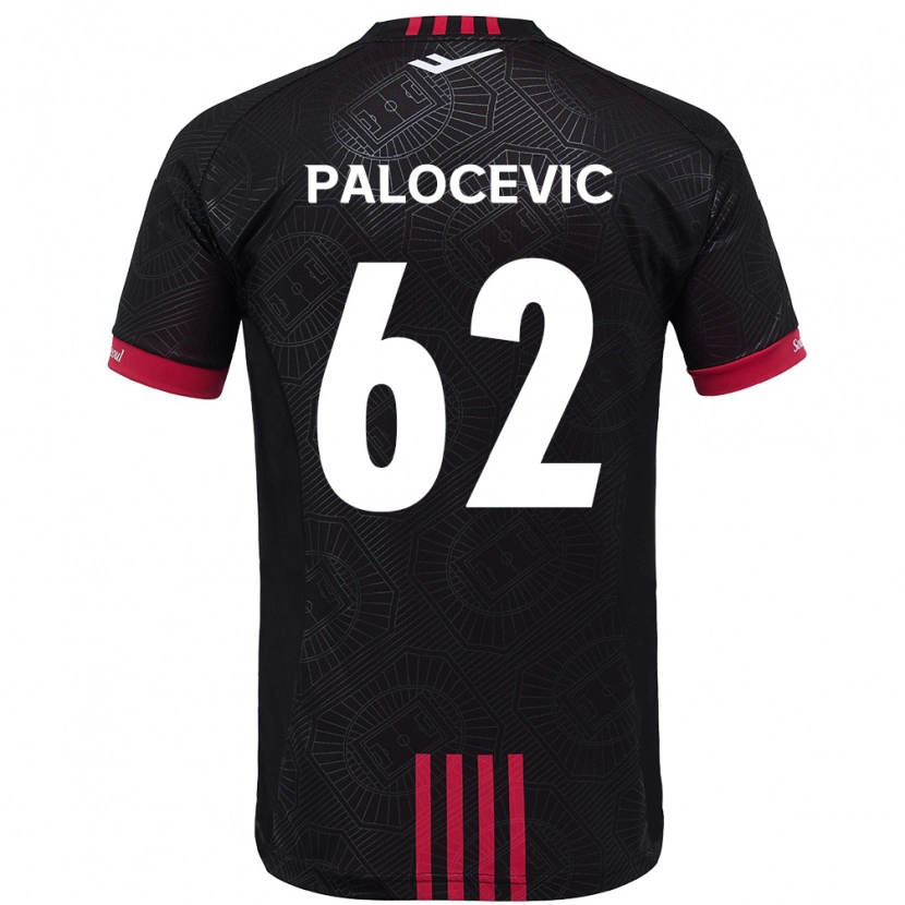 Danxen Herren Aleksandar Palocevic #62 Schwarz Rot Heimtrikot Trikot 2025/26 T-Shirt