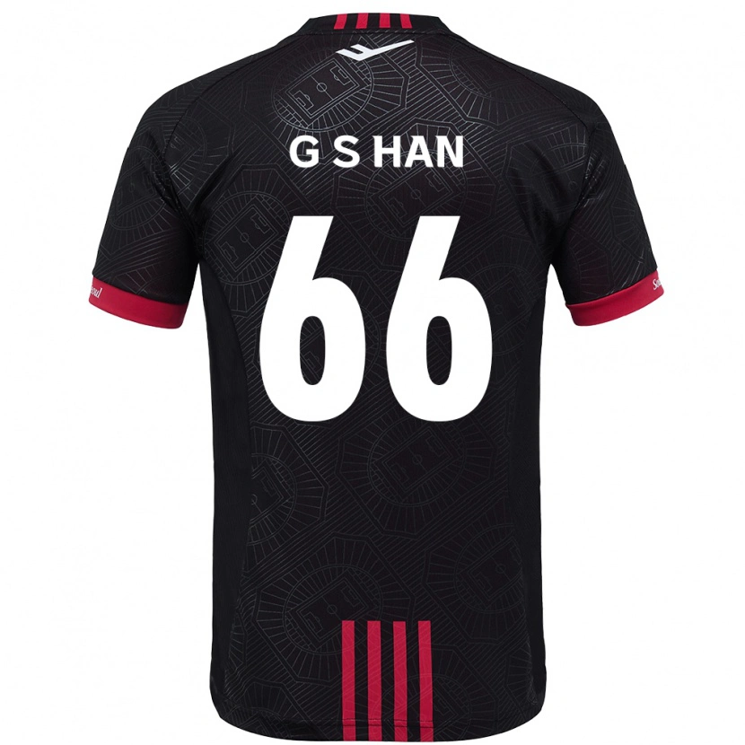 Danxen Herren Seung-Gyu Han #66 Schwarz Rot Heimtrikot Trikot 2025/26 T-Shirt