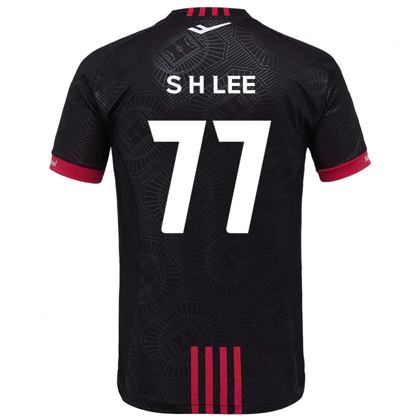 Danxen Herren Hyeon-Seung Lee #77 Schwarz Rot Heimtrikot Trikot 2025/26 T-Shirt