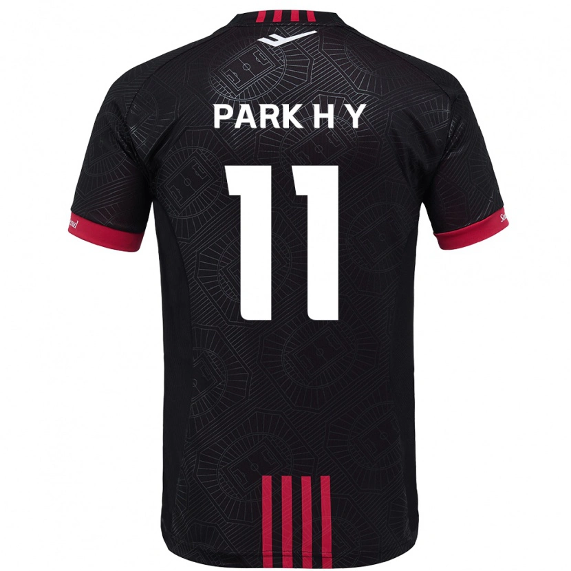Danxen Herren Park Hee-Young #11 Schwarz Rot Heimtrikot Trikot 2025/26 T-Shirt