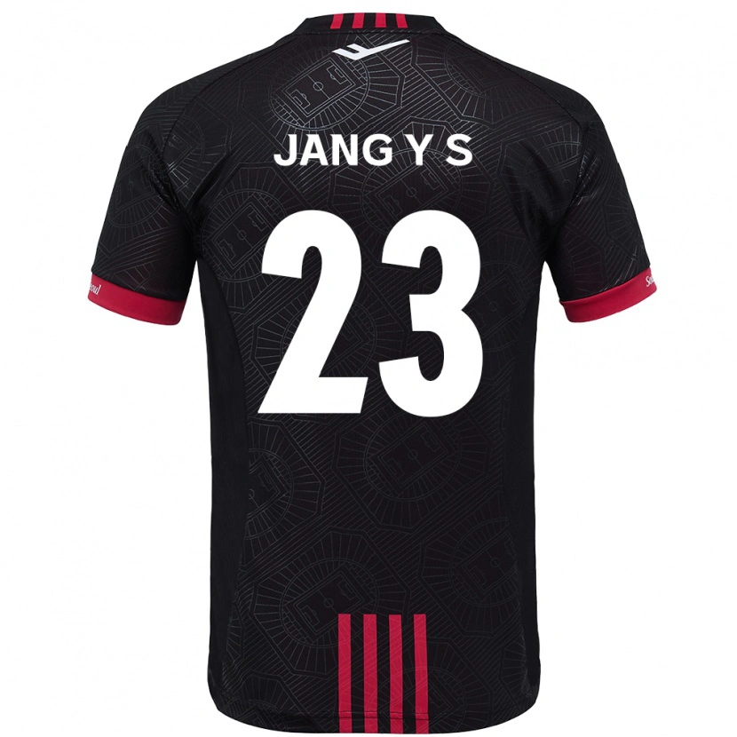 Danxen Herren Jang Yoon-Seo #23 Schwarz Rot Heimtrikot Trikot 2025/26 T-Shirt