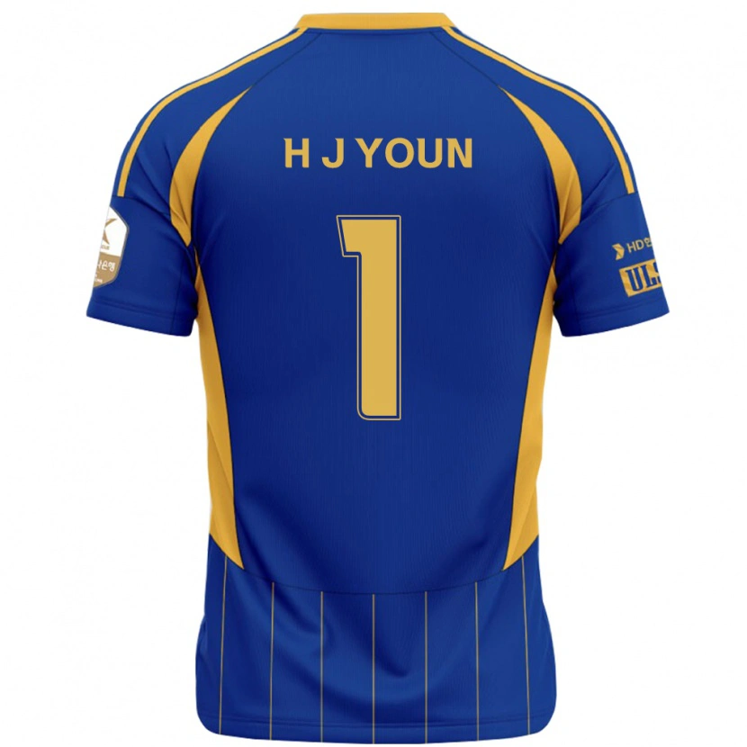 Danxen Herren Je-Hun Youn #1 Königsblau Gelb Heimtrikot Trikot 2025/26 T-Shirt