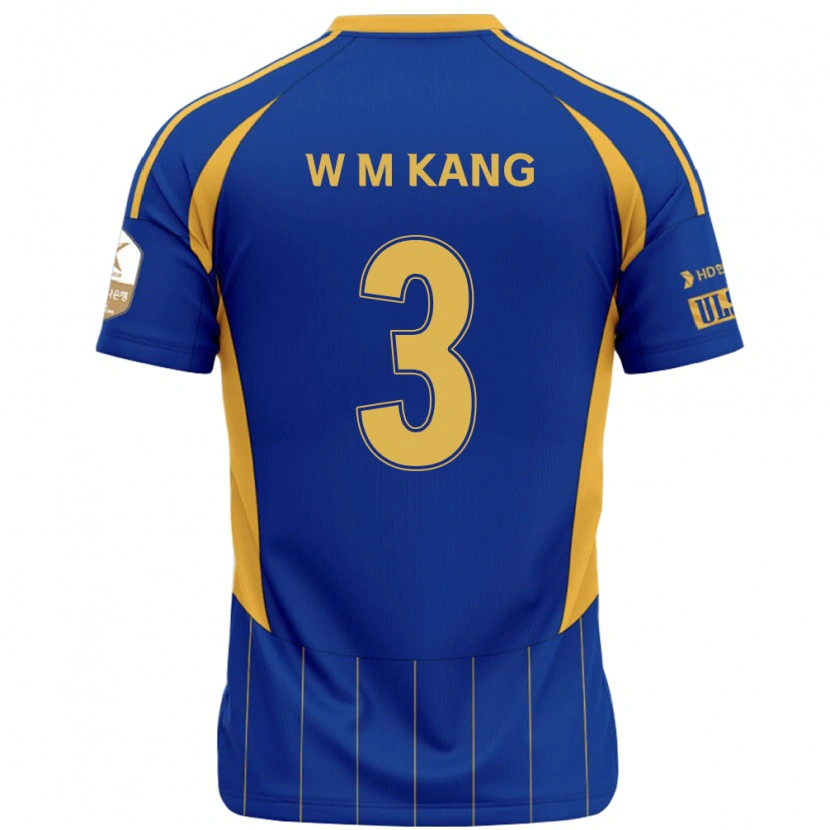 Danxen Herren Min-Woo Kang #3 Königsblau Gelb Heimtrikot Trikot 2025/26 T-Shirt