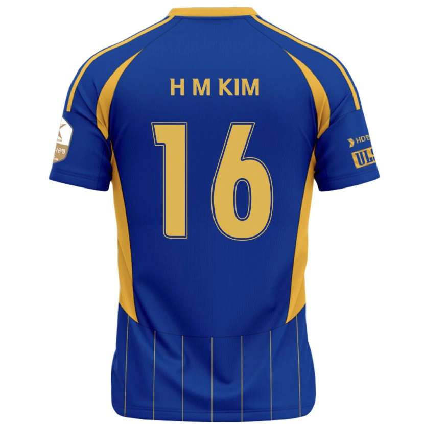 Danxen Herren Ha-Min Kim #16 Königsblau Gelb Heimtrikot Trikot 2025/26 T-Shirt