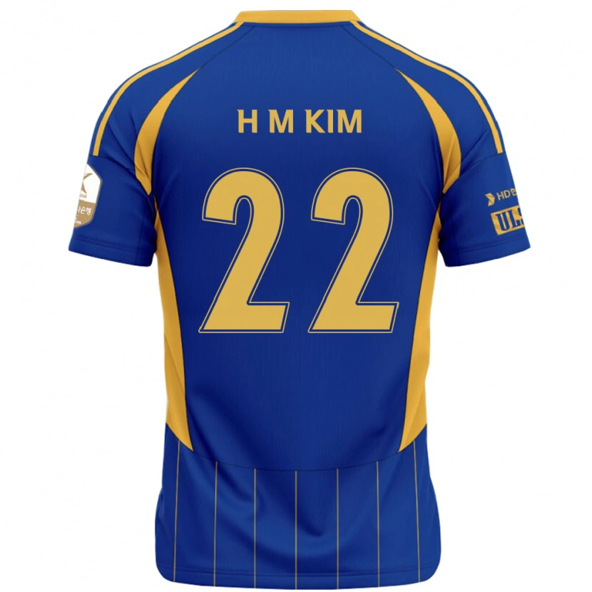 Danxen Herren Min-Hyuk Kim #22 Königsblau Gelb Heimtrikot Trikot 2025/26 T-Shirt