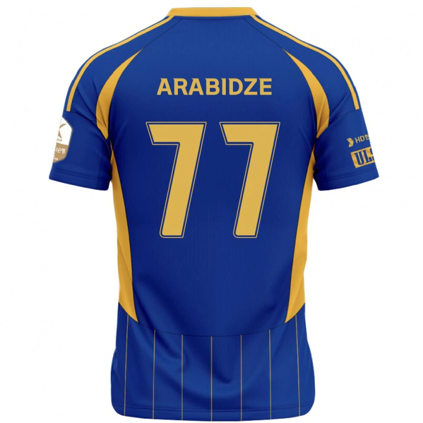 Danxen Herren Giorgi Arabidze #77 Königsblau Gelb Heimtrikot Trikot 2025/26 T-Shirt