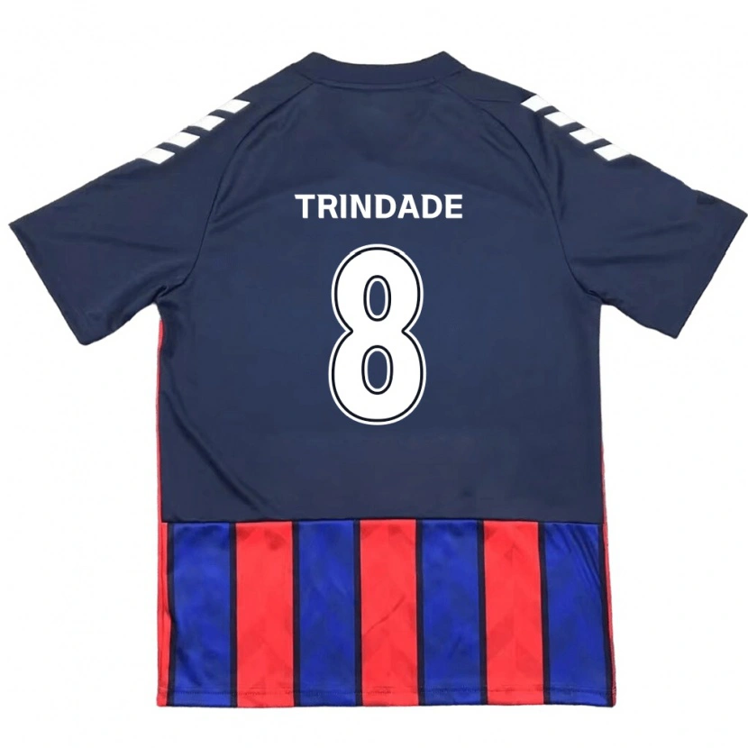 Danxen Herren Matheus Trindade #8 Königsblau Rot Heimtrikot Trikot 2025/26 T-Shirt