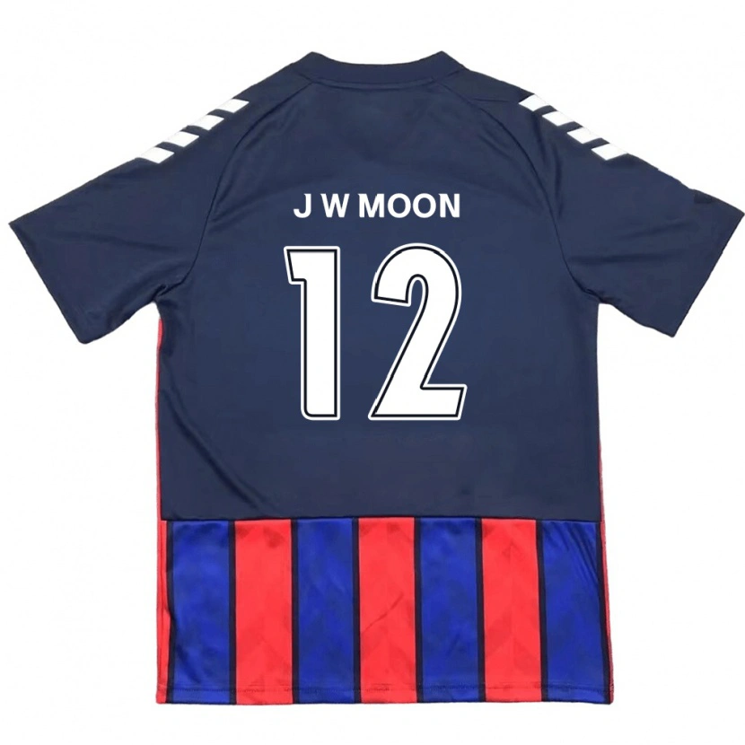 Danxen Herren Jung-Woo Moon #12 Königsblau Rot Heimtrikot Trikot 2025/26 T-Shirt