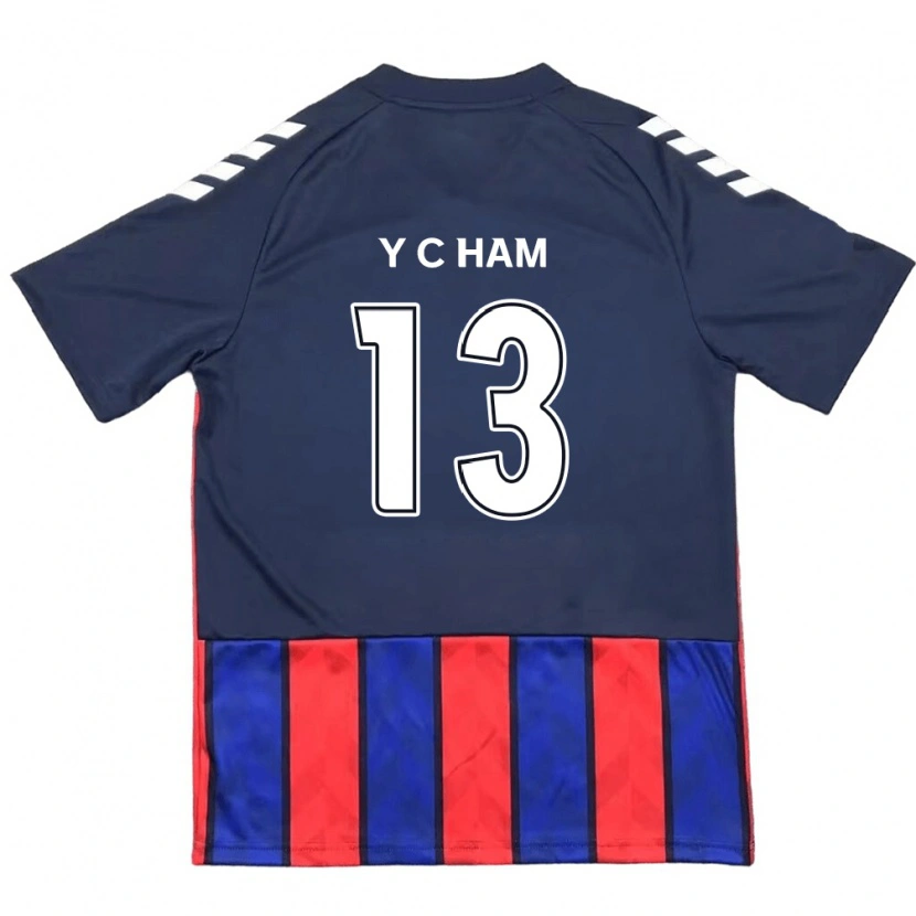Danxen Herren Young-Chan Ham #13 Königsblau Rot Heimtrikot Trikot 2025/26 T-Shirt