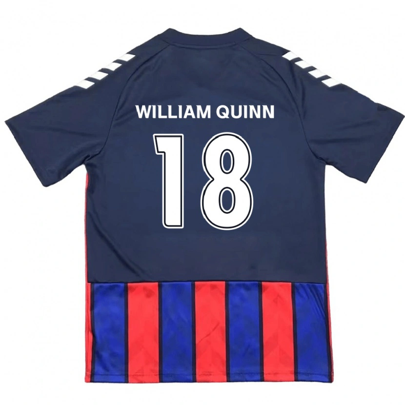 Danxen Herren Max William Quinn #18 Königsblau Rot Heimtrikot Trikot 2025/26 T-Shirt
