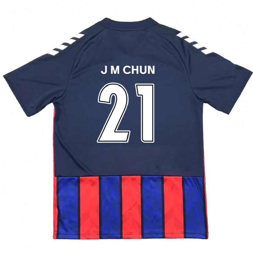 Danxen Herren Jae-Min Chun #21 Königsblau Rot Heimtrikot Trikot 2025/26 T-Shirt