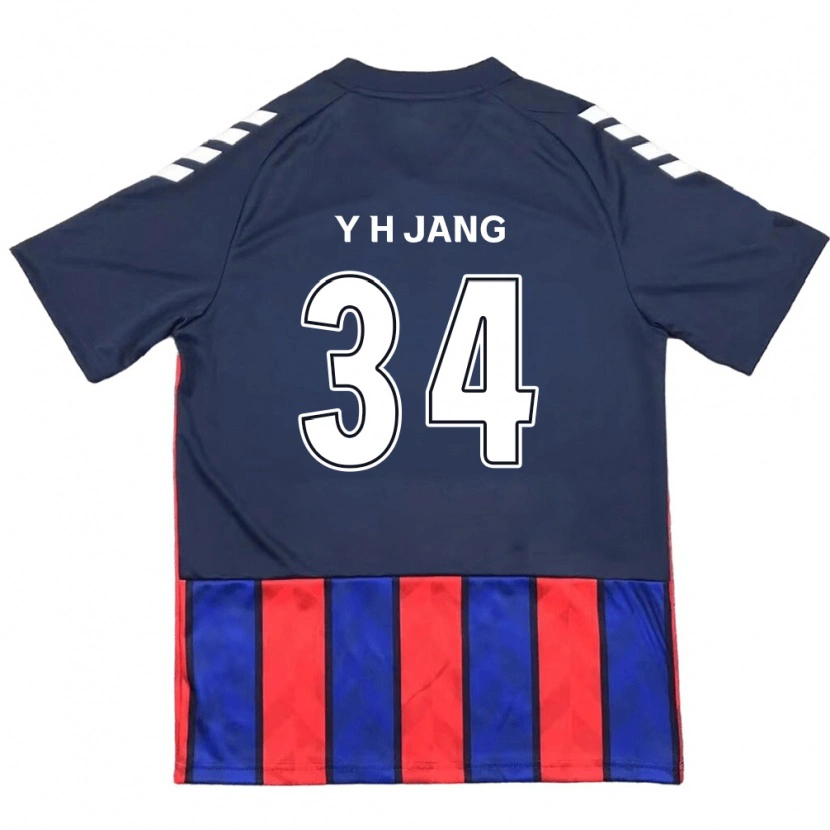 Danxen Herren Yun-Ho Jang #34 Königsblau Rot Heimtrikot Trikot 2025/26 T-Shirt