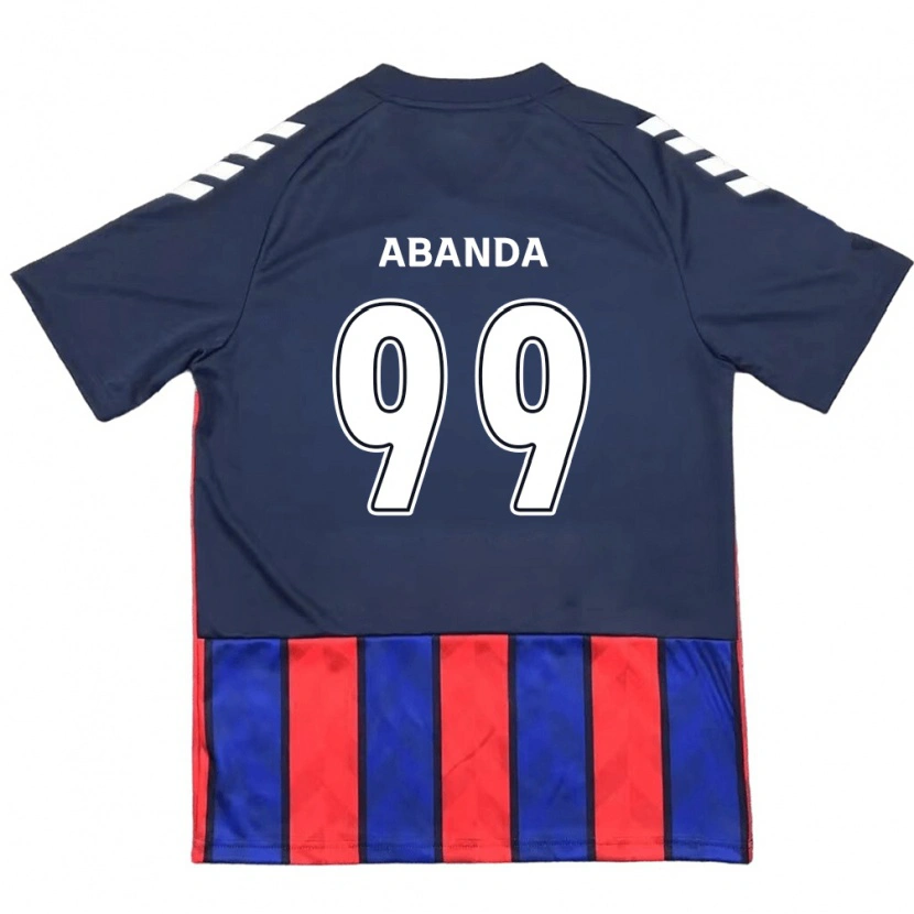 Danxen Herren Leroy Abanda #99 Königsblau Rot Heimtrikot Trikot 2025/26 T-Shirt
