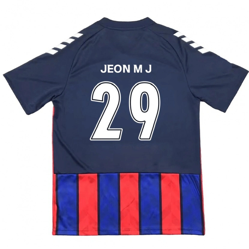 Danxen Herren Jeon Min-Ji #29 Königsblau Rot Heimtrikot Trikot 2025/26 T-Shirt